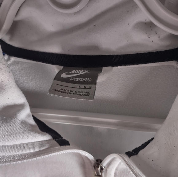 COPY - Nike Blue and White Zip Up Sweater - Picture 4 of 4